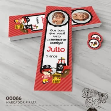 Marcador de Livro Pirata - 00086