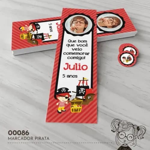 Marcador de Livro Pirata - 00086