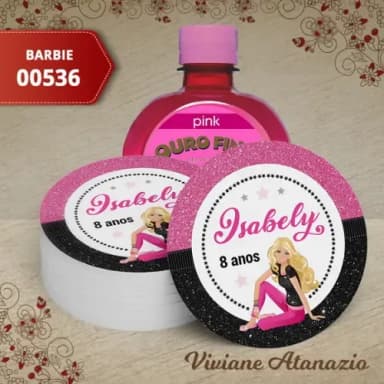 Adesivo Água Ouro Fino Barbie - 00536