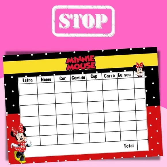 Jogo do Stop ( Conhecido Como Adedanha)