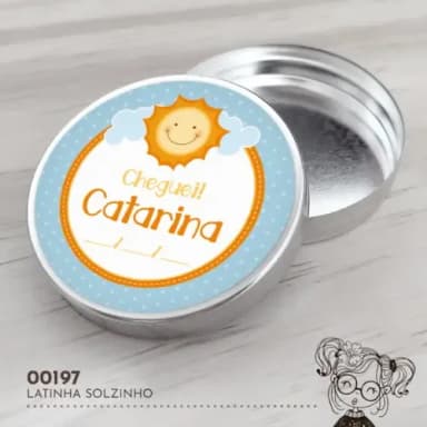Latinha Adesivada Solzinho - 00197