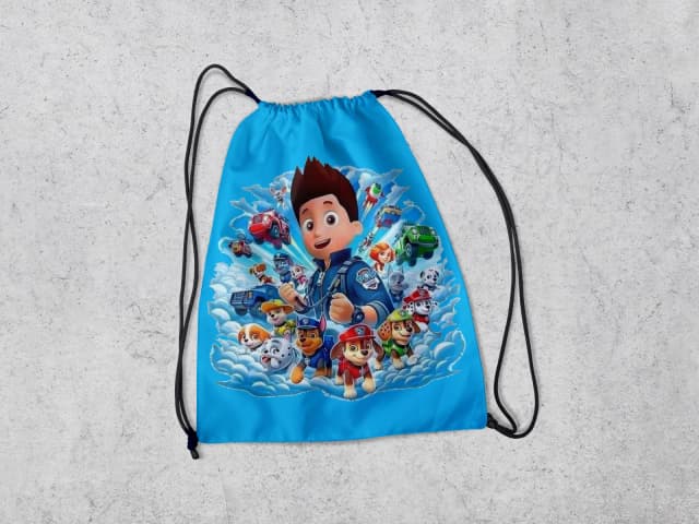 Mochilinha Personalizada para lembrancinhas Patulha Canina