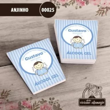 Adesivo Bisnaga Álcool Gel Anjinho - 00025