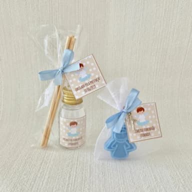 Lembrancinha 1 Comunhão Sabonete +aromatizador