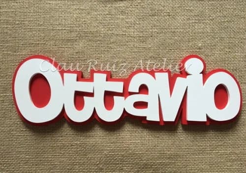 Letras Decorativas Nome De Parede Linha SB