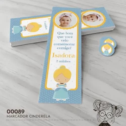 Marcador de Livro Cinderela - 00089