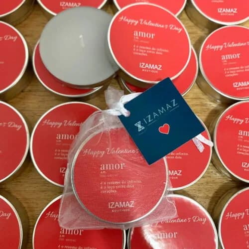 Brinde Empresarial Vela Aromática Organza