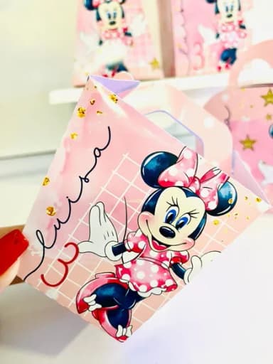 Kit 30 Lembrancinhas Minnie Rosa