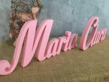 Letras de MDF -Nomes - Letras Cursivas