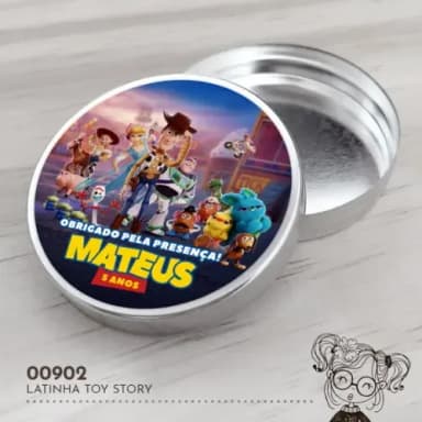 Latinha Adesivada Toy Story - 00902
