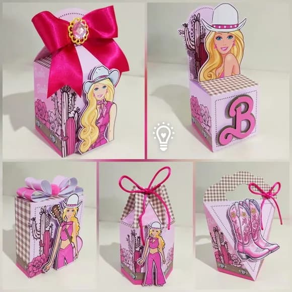 Kit 60 Lembrancinhas - Barbie Cowgirl