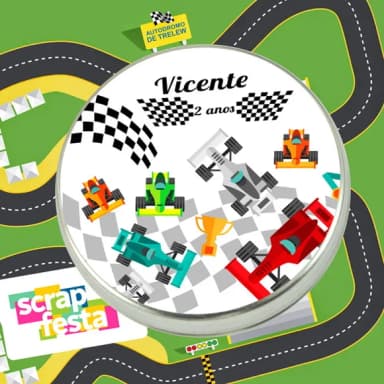 Latinhas Personalizadas Festa Corrida Fórmula 1