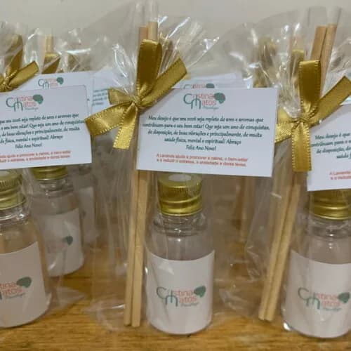 Brinde Final de Ano Psicologa Mini Aromatizador com Logo