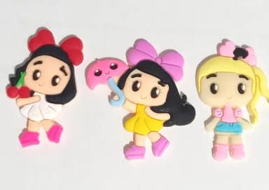 Aplique Meninas Variados - 6 Unidades