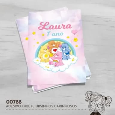 Adesivo Tubete Ursinhos Carinhosos - 00788
