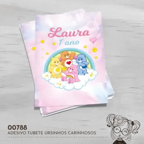 Adesivo Tubete Ursinhos Carinhosos - 00788