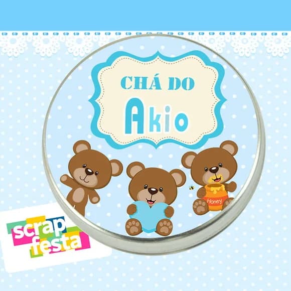 Lembrancinhas de Chá de Bebê Latinhas