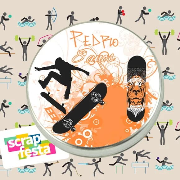 Latinhas Personalizadas Festa Skate