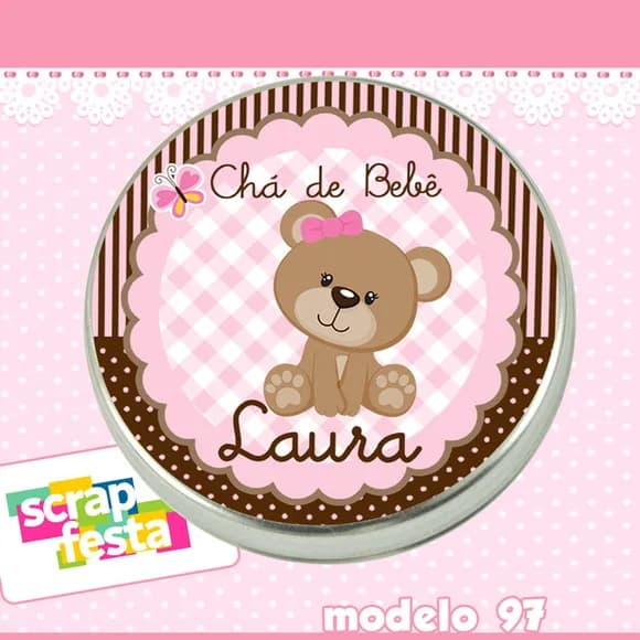 Lembrancinhas de Chá de Bebê Latinhas