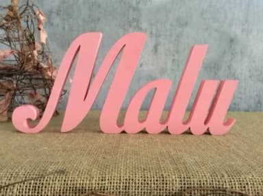 Letras Decorativas - nome em MDF Linha Cursiva