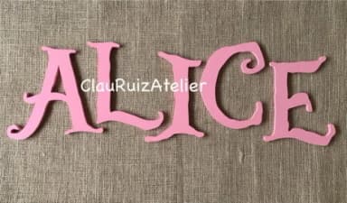 Nome de Parede em mdf