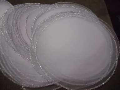 Círculo de Organza 35cm de Diametro Kit com 50 Unidade