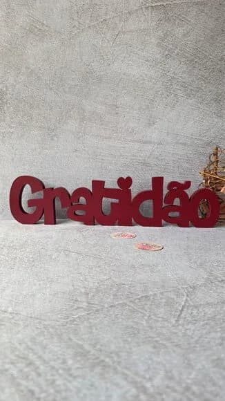 Palavras em MDF - GRATIDÃO