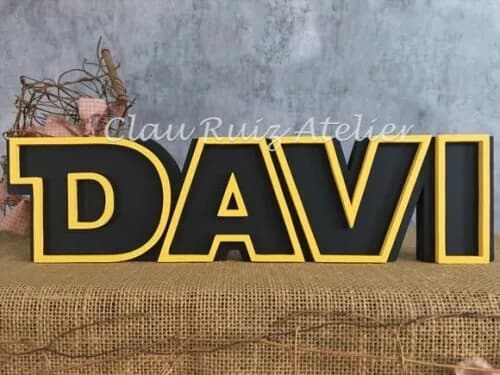 Letras Decorativas Personalizadas em MDF para Quarto de Bebê e Festas - Tema Star Wars