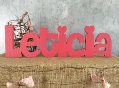 Nomes de Mesa Em MDF -