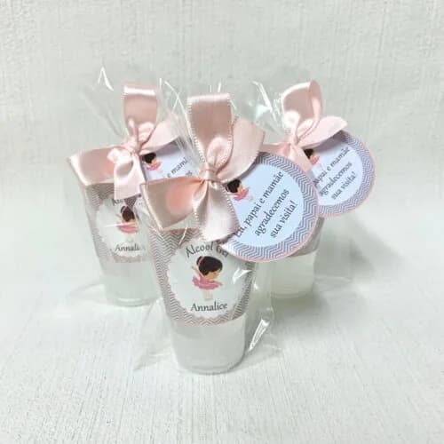 Álcool gel 70% Bailarina Lembrancinha Maternidade