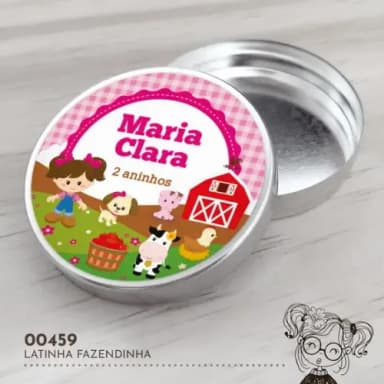 Latinha Adesivada Fazendinha - 00459