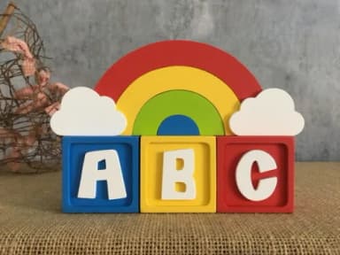 Cubos 6x6cm + ARCO ÍRIS