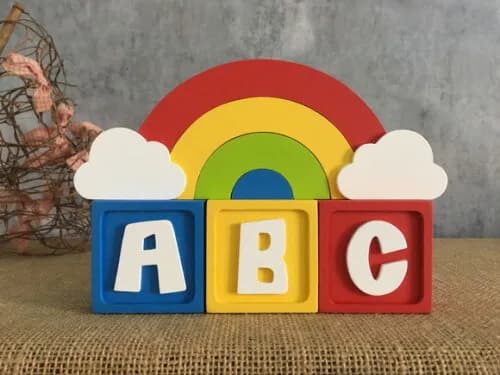 Cubos 6x6cm + ARCO ÍRIS