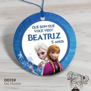Tag Redonda Frozen - 00159