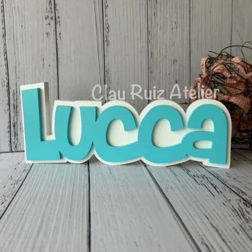 Nomes em Sobreposição Decoração de Bebê