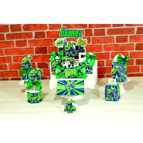 Kit 60 Lembrancinhas Hulk