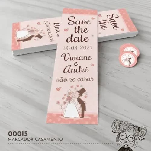 Marcador de Livro Save The Date - 00015