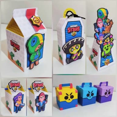 Kit 30 Lembrancinhas Brawl Star
