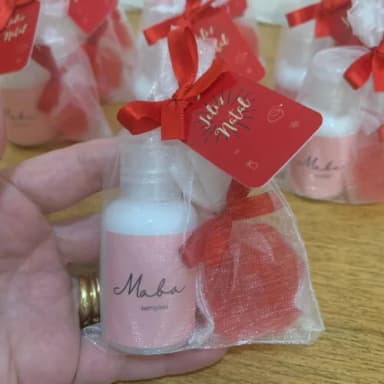 Brinde Natal Mini Creme Hidratante + Sabonetinho de Rosa