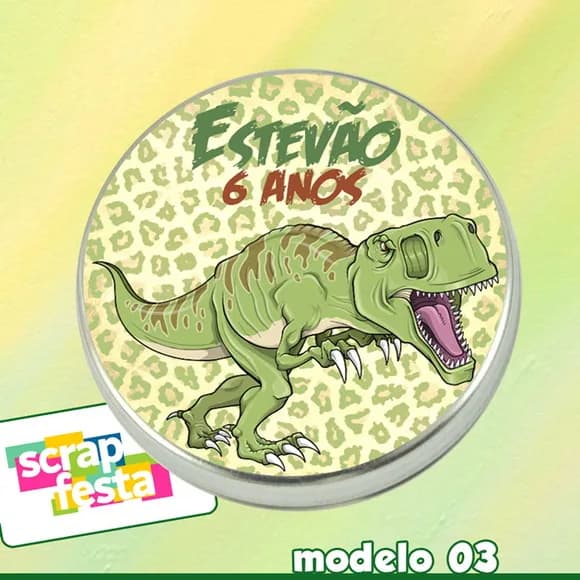 Latinhas Personalizada Festa Dinossauro
