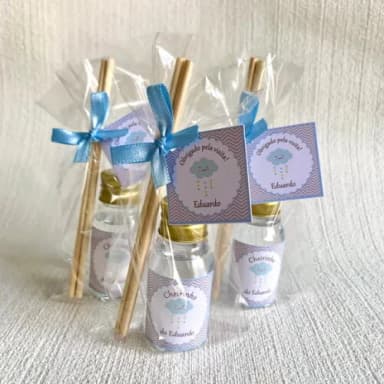 Lembrancinha Aromatizador Chuva de Bençãos azul