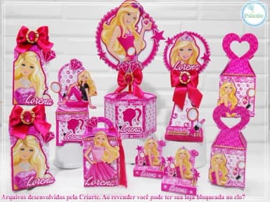 Kit 30 Lembrancinhas - Barbie