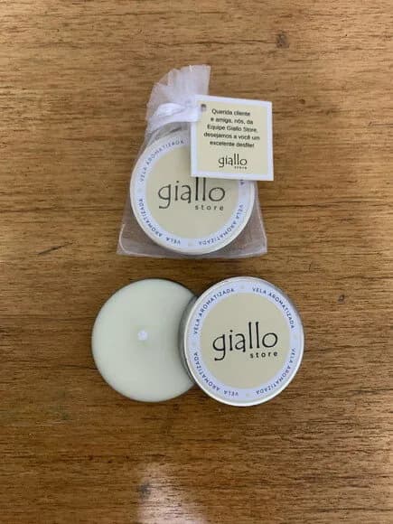 Brinde Empresarial Vela Aromática Organza