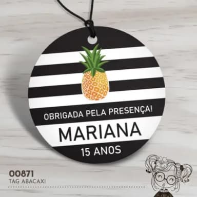 Tag Redonda Abacaxi - 00871
