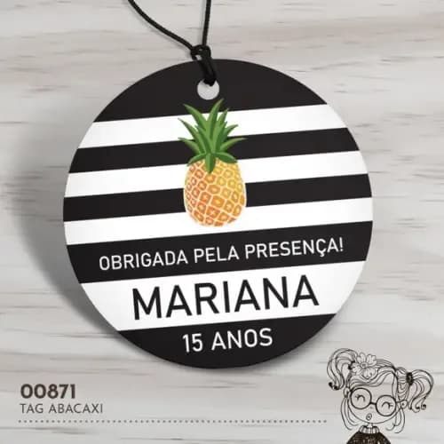 Tag Redonda Abacaxi - 00871