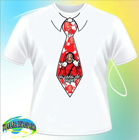 Camiseta Gravata - LA CASA DE PAPEL 03
