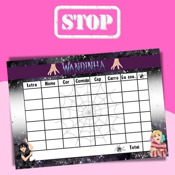 Jogo do Stop ( Conhecido Como Adedanha)