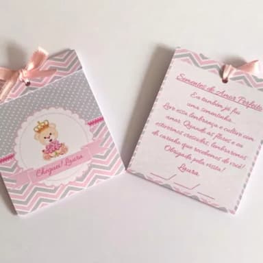 Lembrancinha Maternidade Sachê Sementinha Ursinha Princesa
