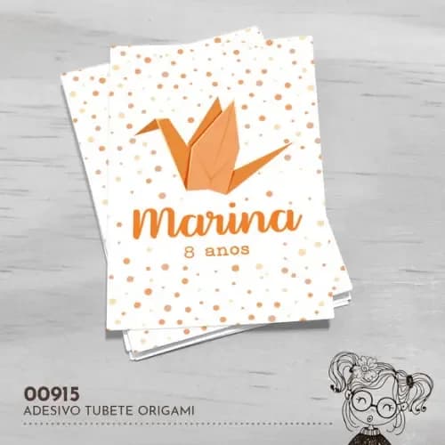 Adesivo Tubete Origami - 00915