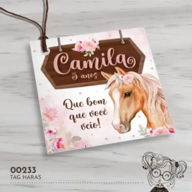 Tag Quadrada Haras - 00233